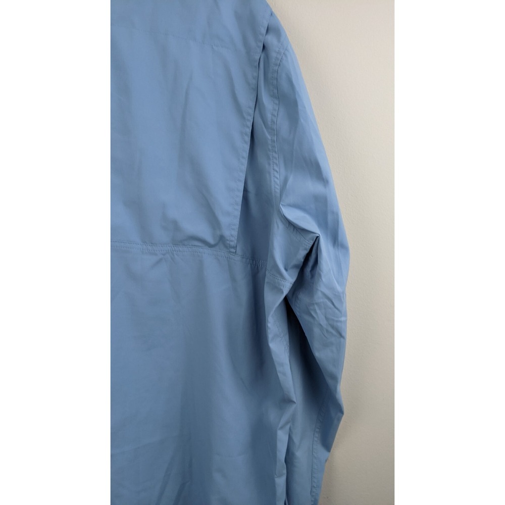 L.L.β Bean Men's XXL Blue NylonβBlend Vented Fishing Shirt β Outdoor Utility - Picture 16 of 16